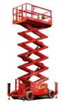 Electric scissor lift (battery, 2 WD), 15,8m